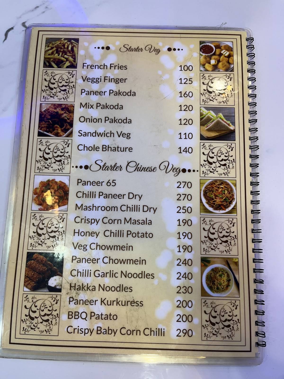 Delicious Dine Restaurant menu