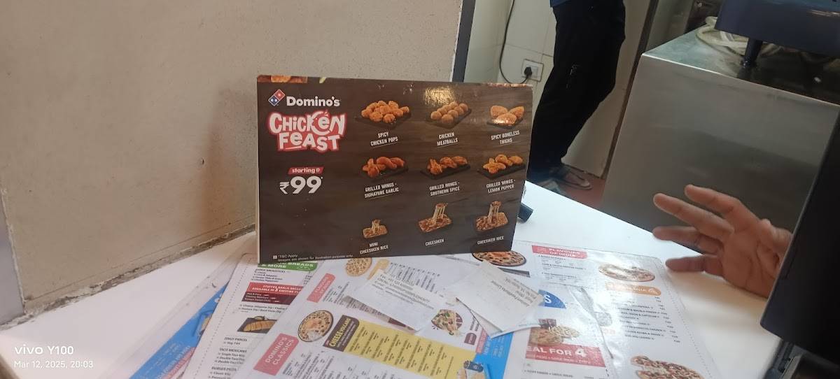 Dominos pizza menu