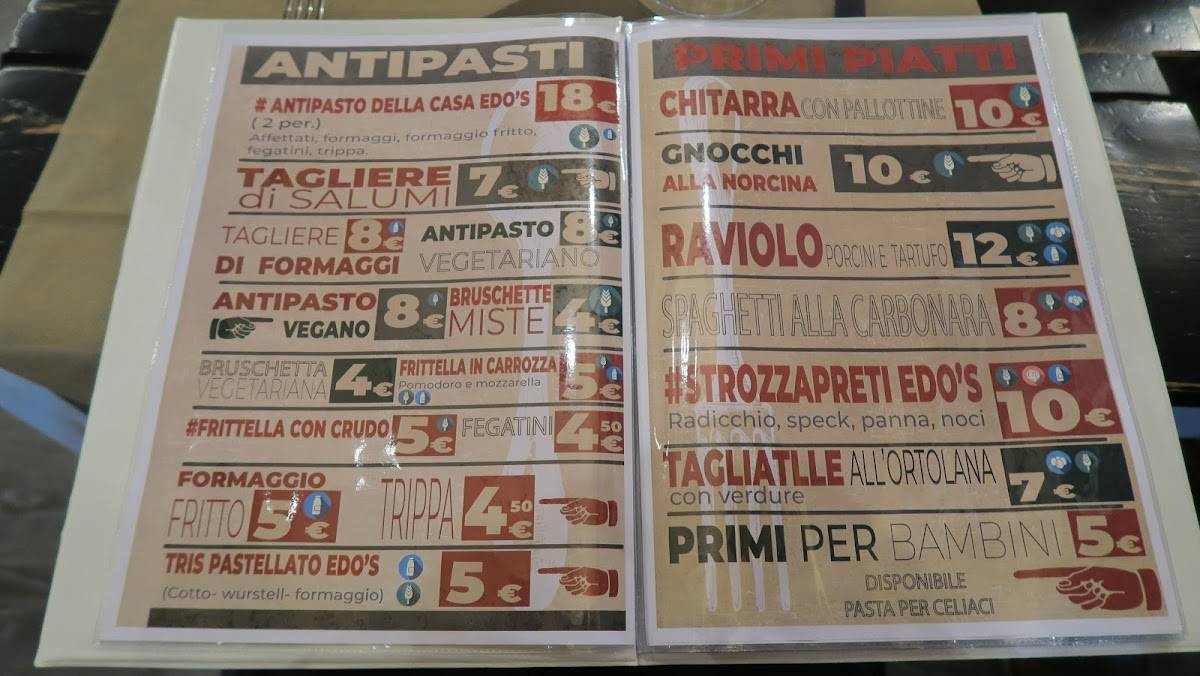 Menu di Edo's Cinciarinho 