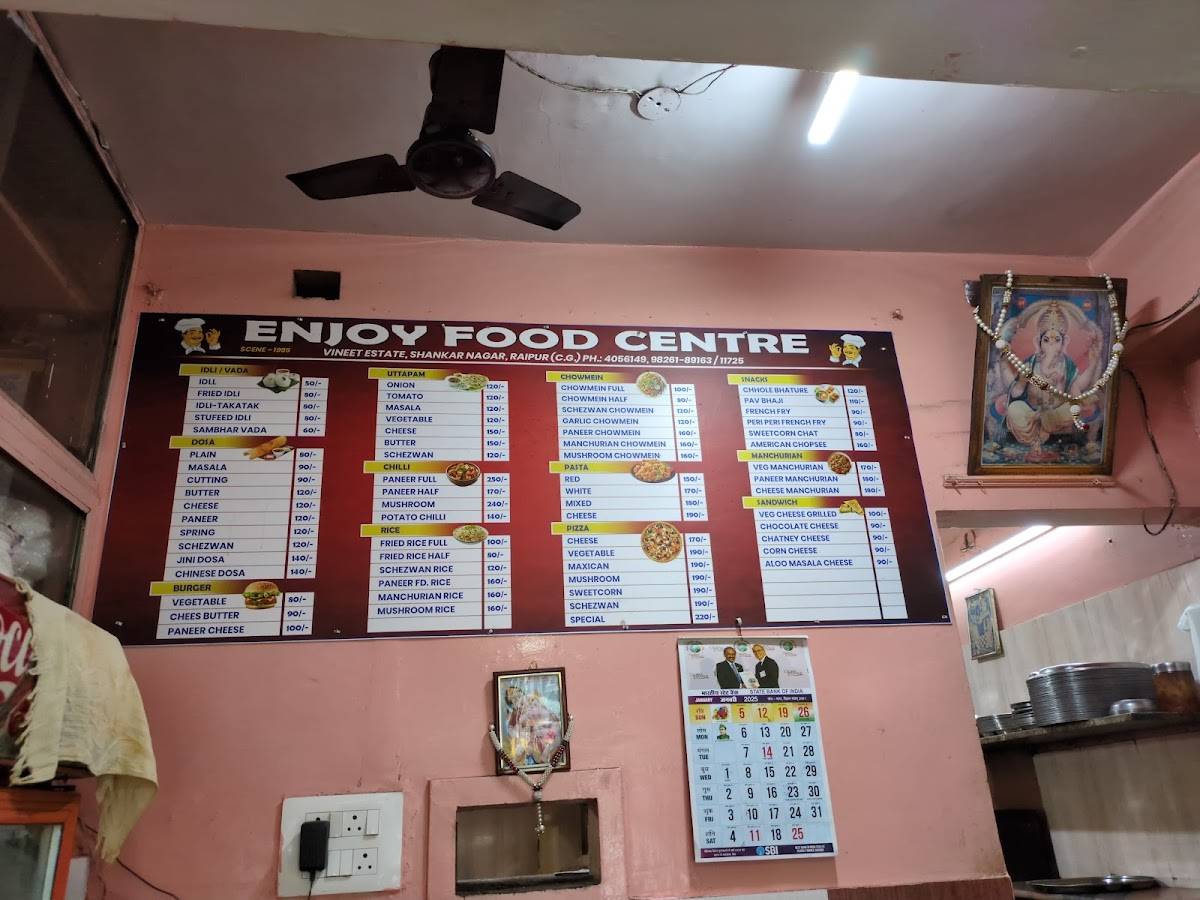 Enjoy Food Center menu
