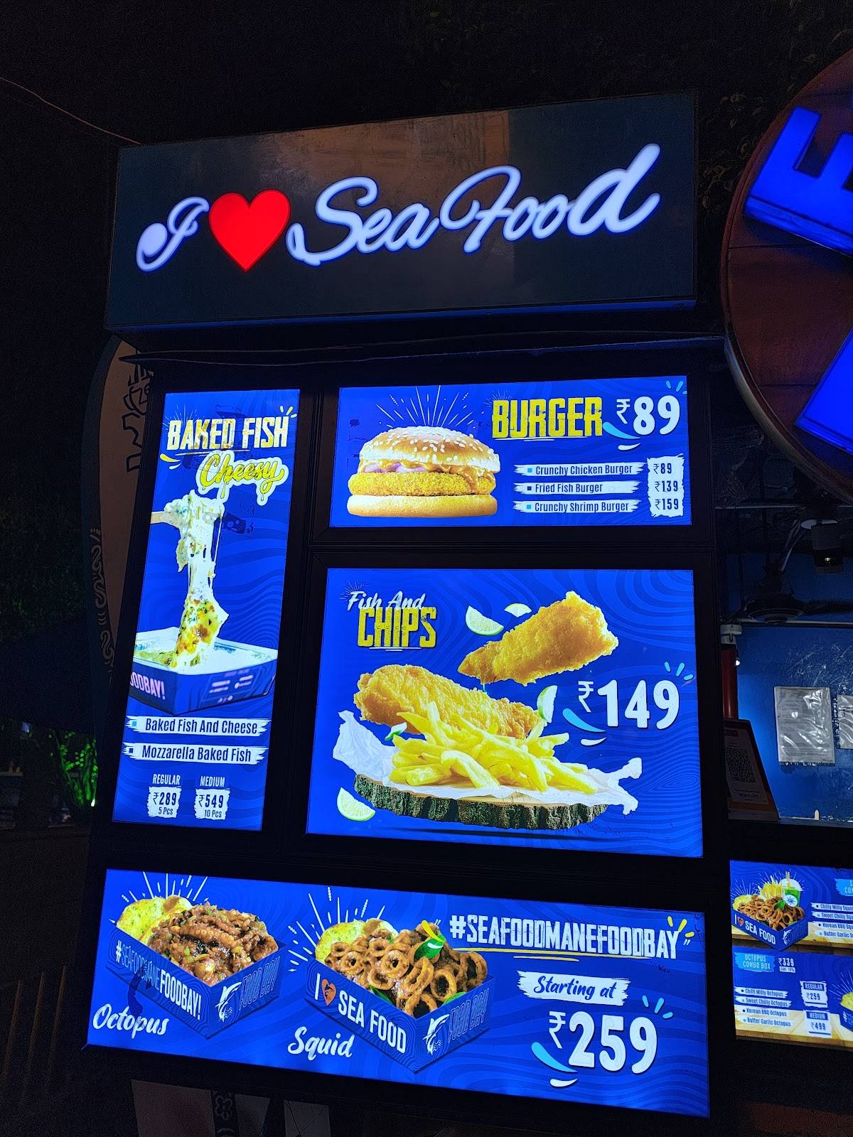 Food Bay menu