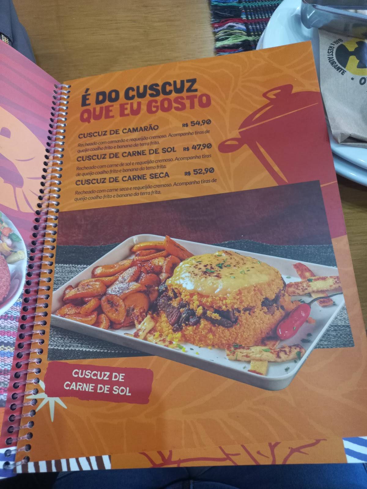 GIGANTE NORDESTINO BANGU cardápio