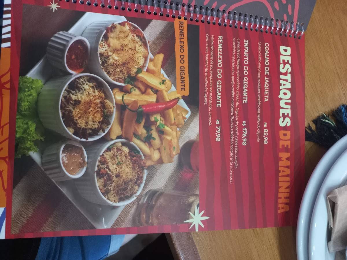 GIGANTE NORDESTINO BANGU cardápio