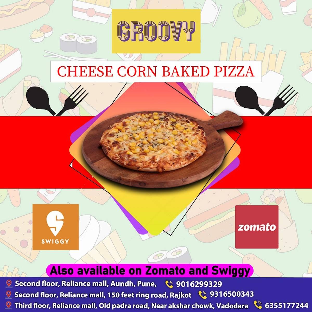 GROOVY CAFE RAJKOT menu