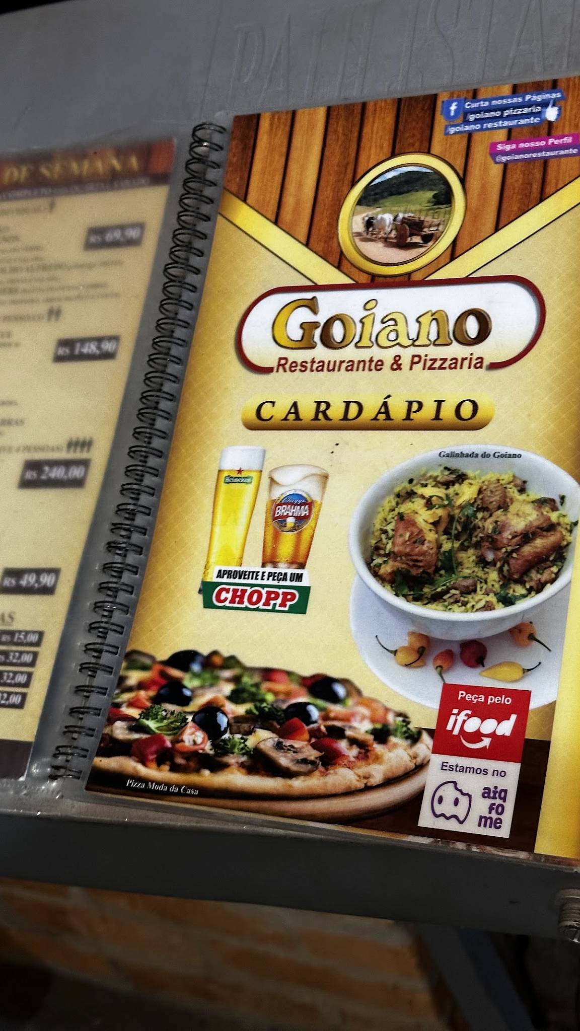 Goiano Restaurante e Pizzaria cardápio