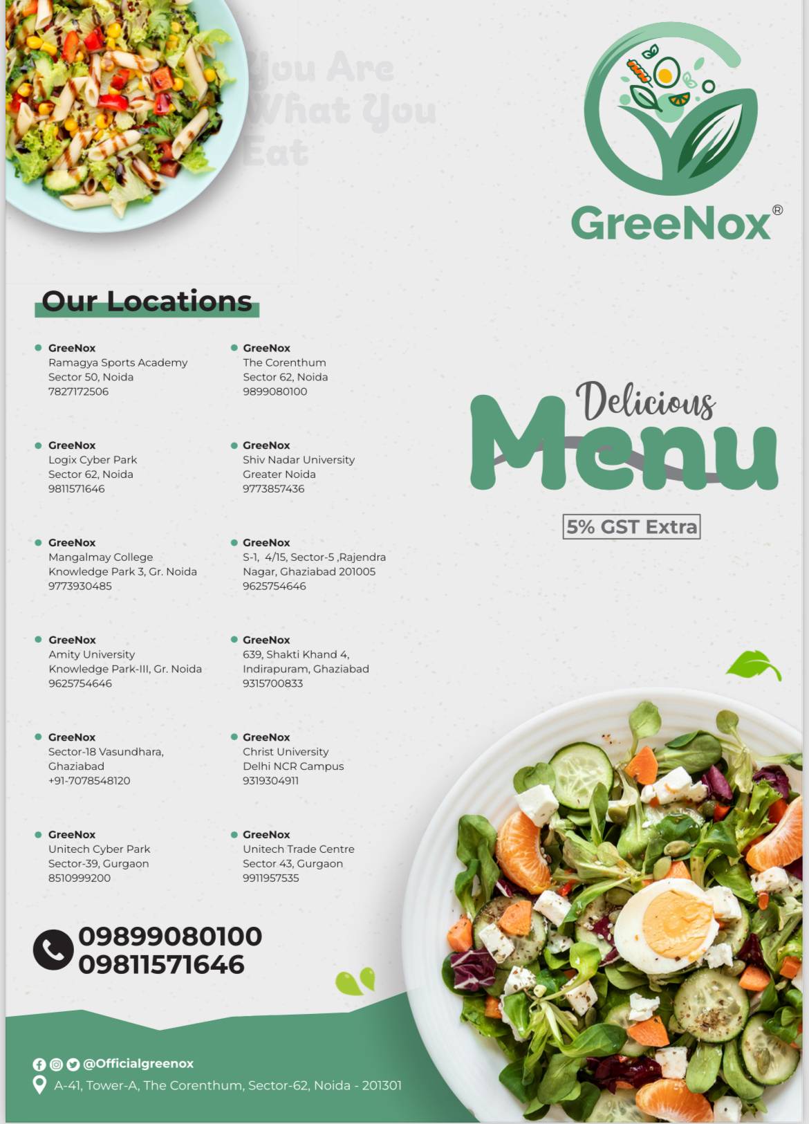 GreeNox menu