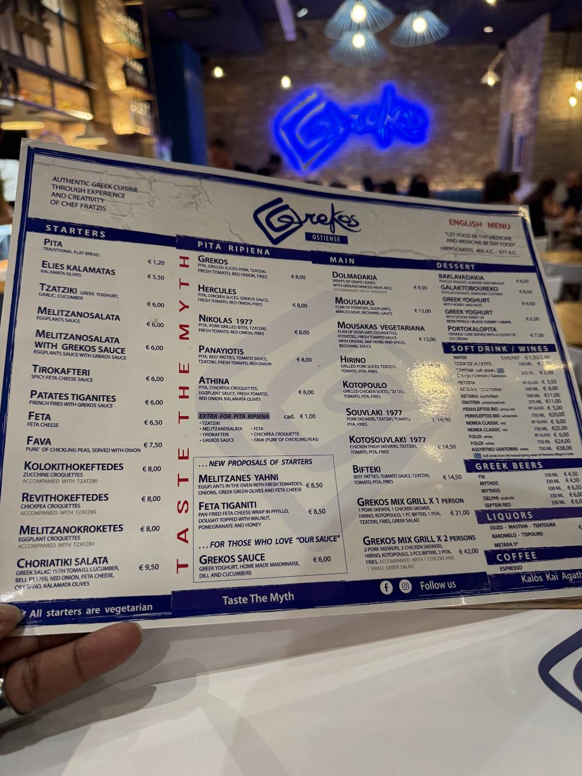 Menu di Grekos 