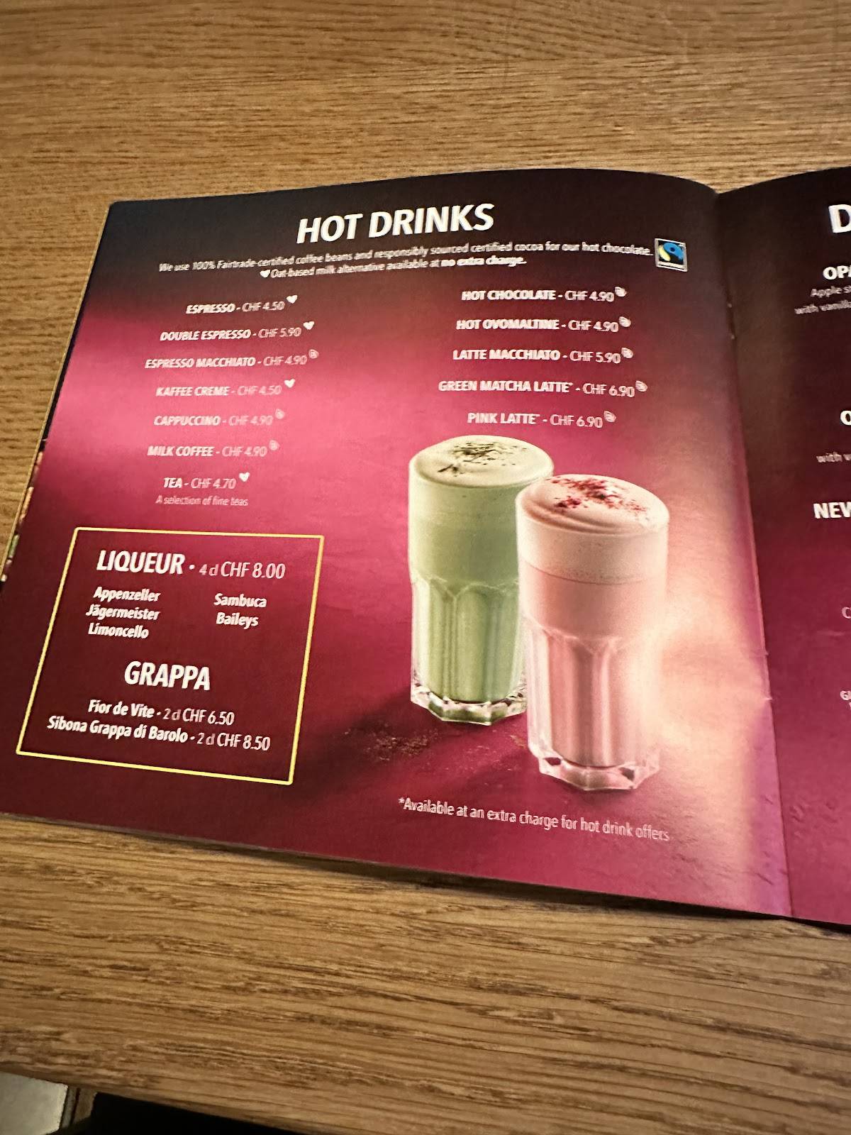 Menu di HANS IM GLÜCK - CHUR City West 