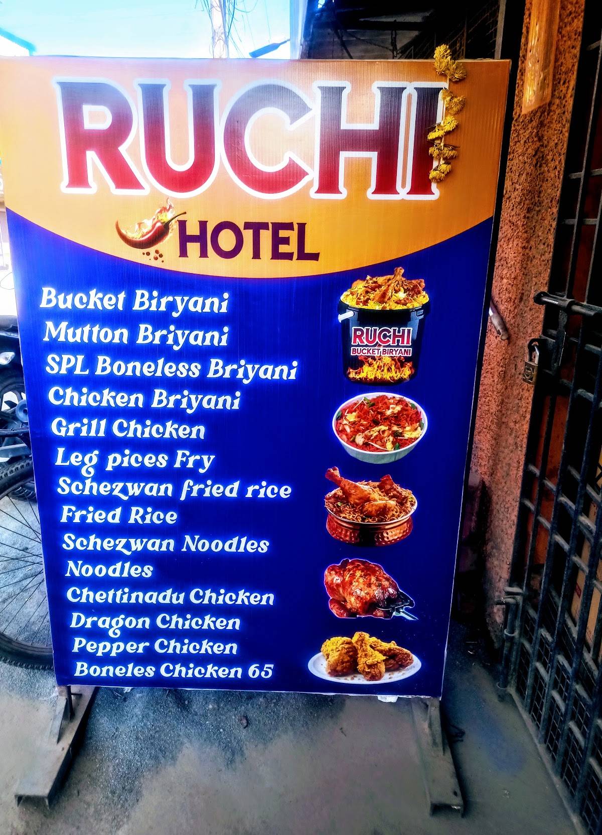 HOTEL RUCHI menu