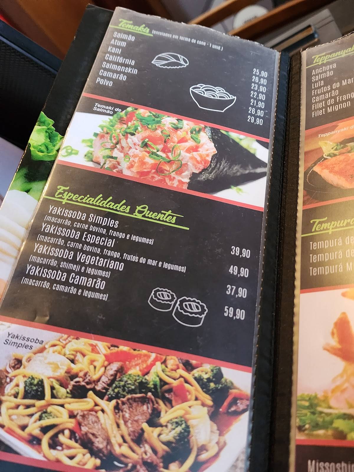 Hokan Sushi Bar cardápio