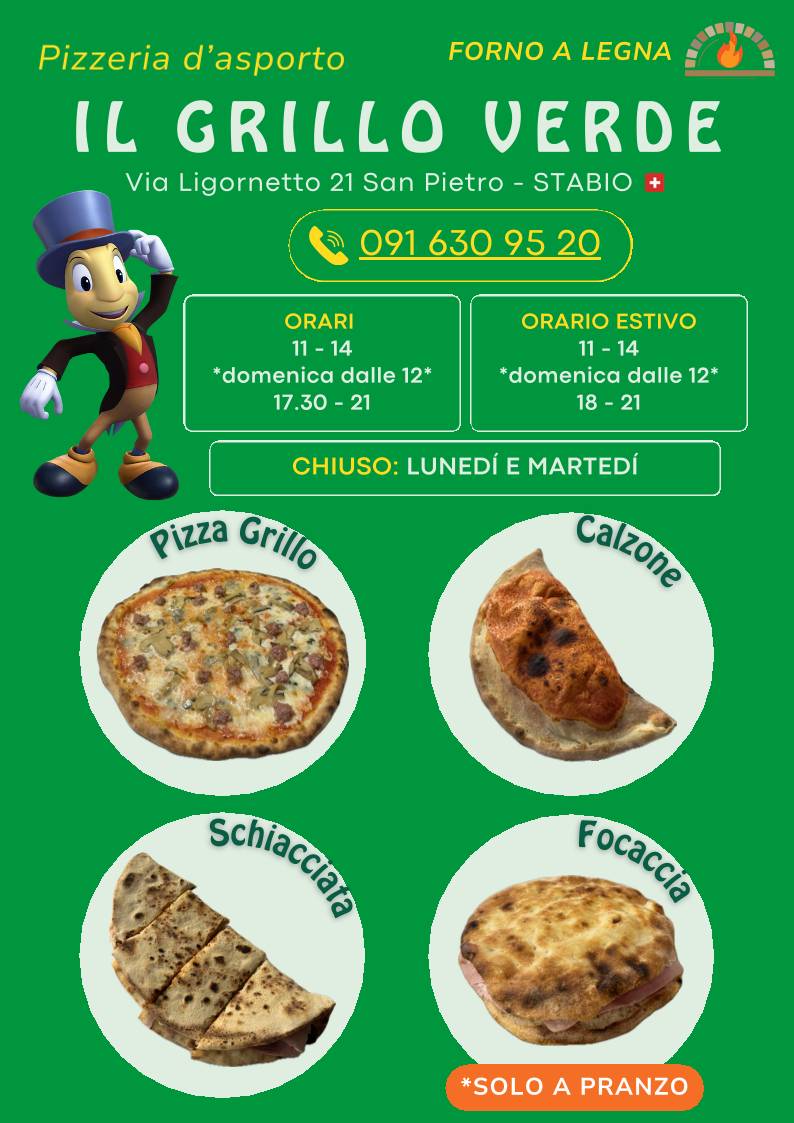 Menu di Il Grillo Verde Sagl 