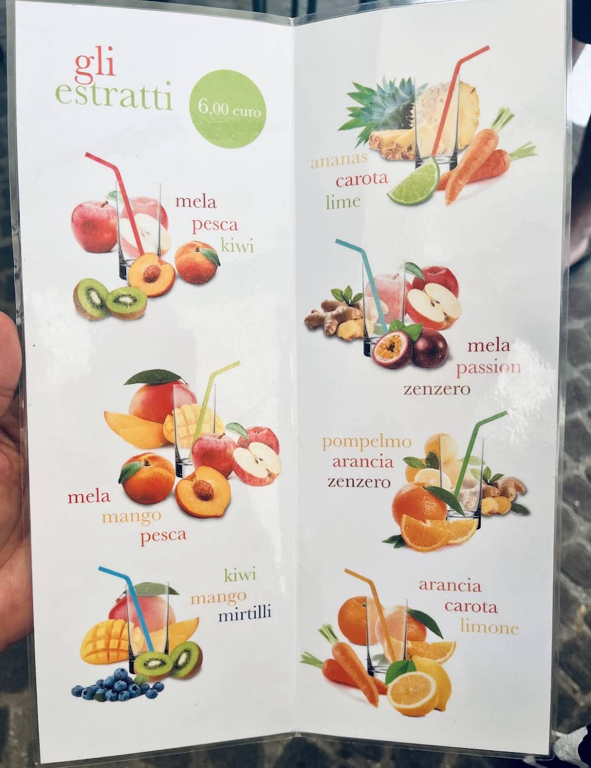 Menu di JAMM' mò 