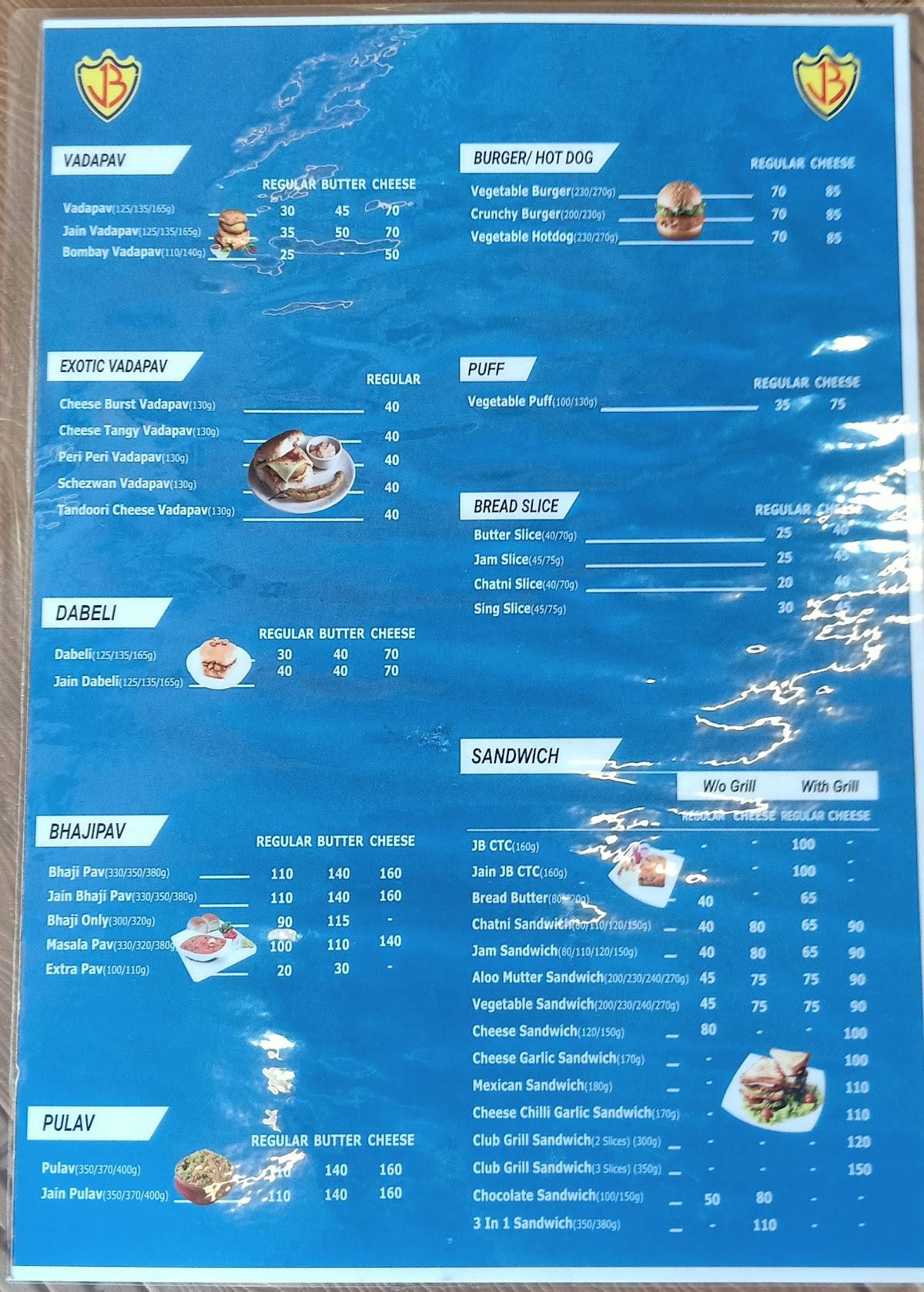 Jay Bhavani Vadapav , Hathijan menu