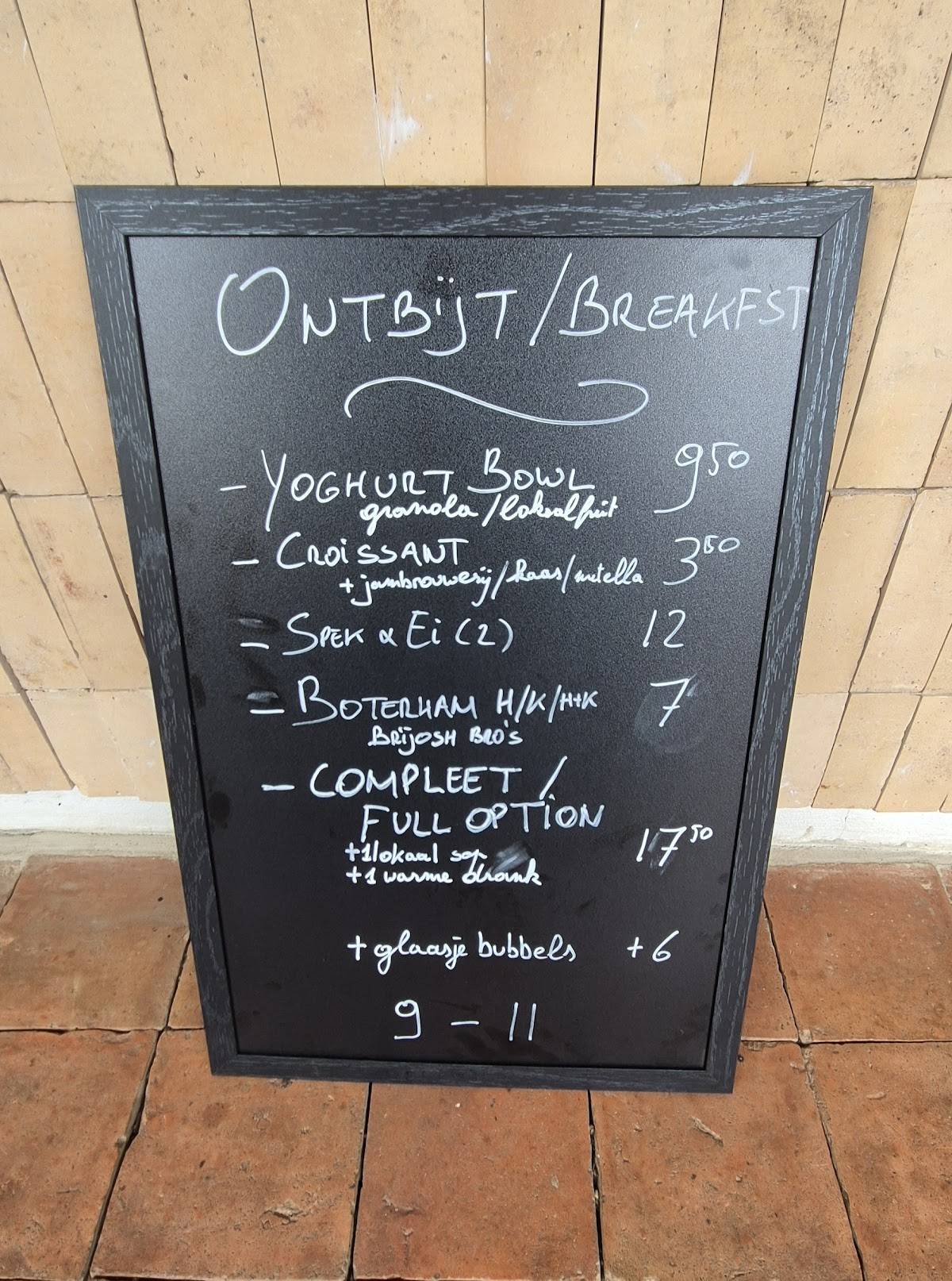 Menu de K-Kanne Resto