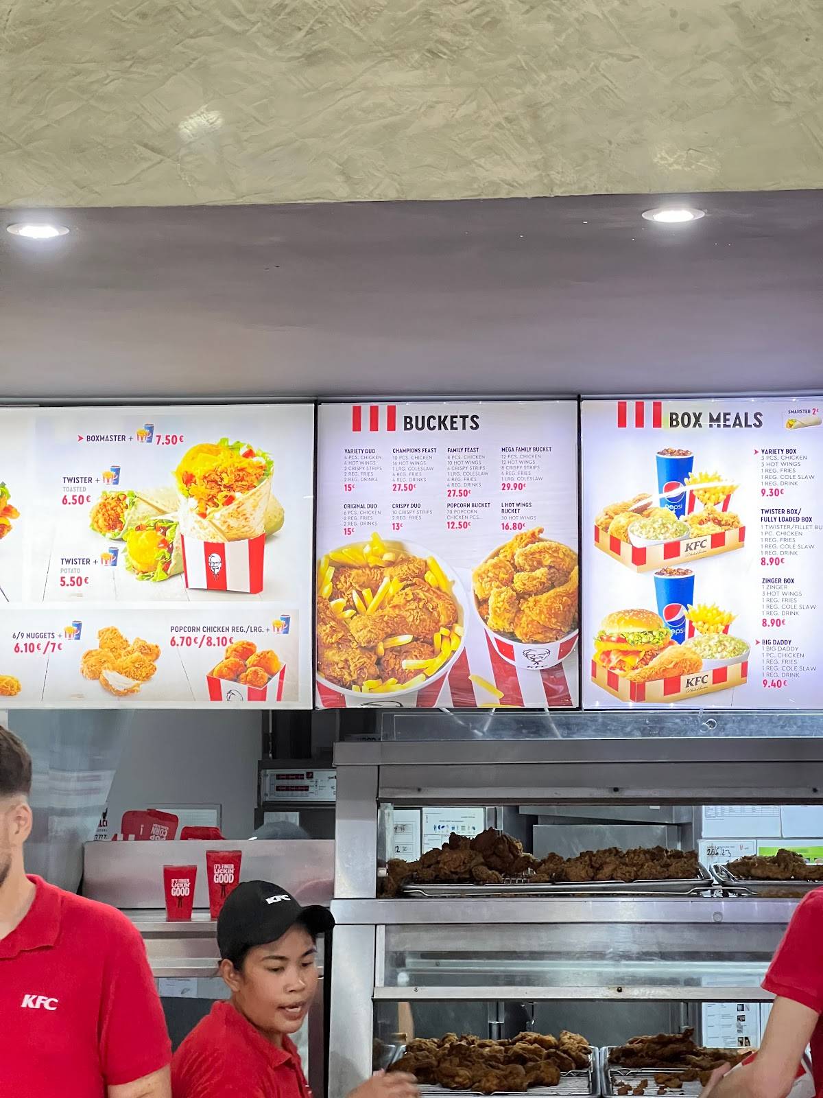 Menu at KFC AGIA NAPA, Ayia Napa