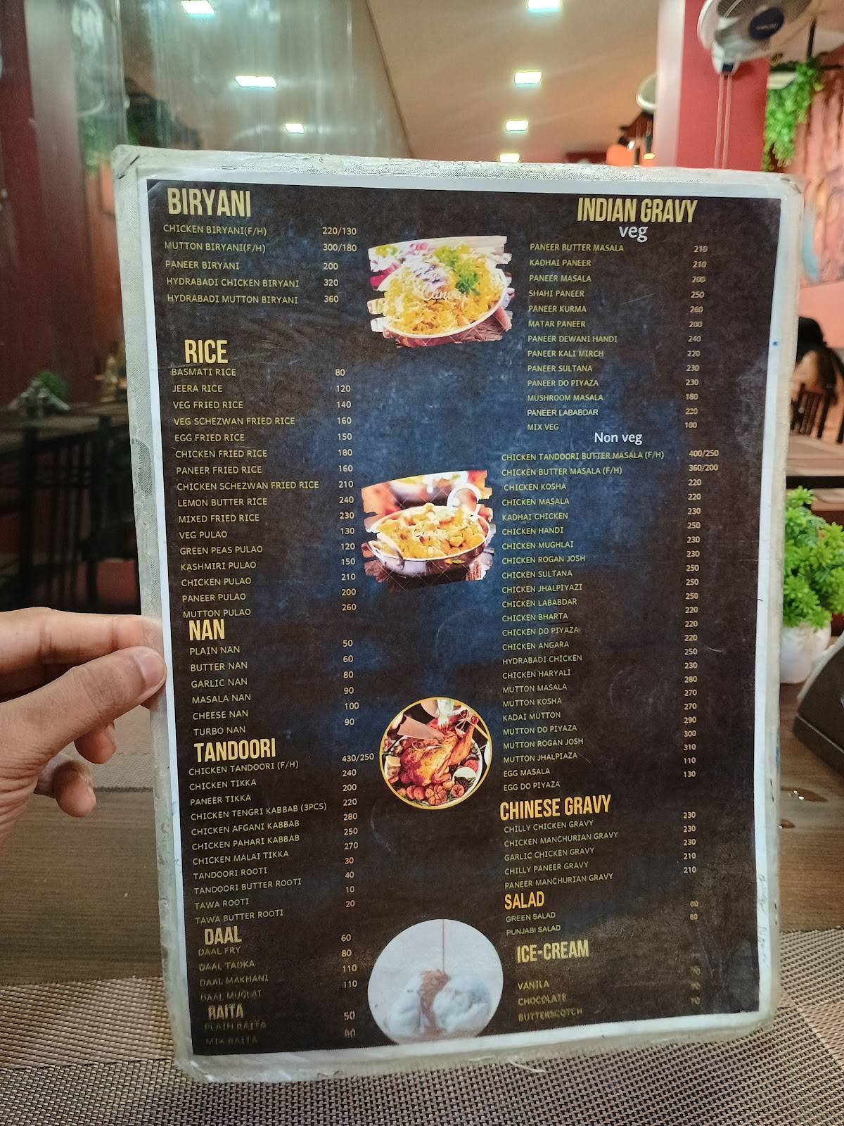 Kinetic Kitchen menu