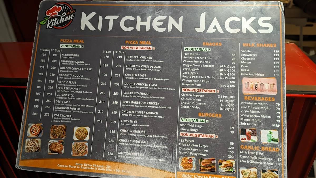 Kitchen Jacks menu