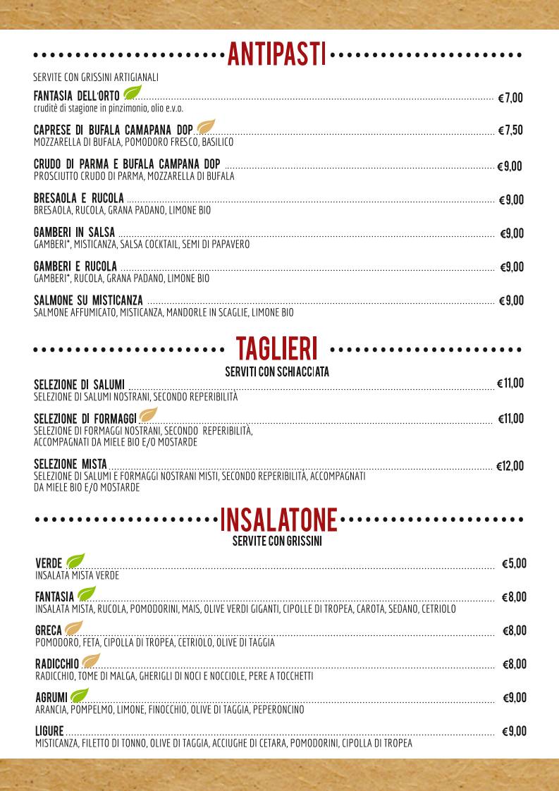 Menu di Kuuk Pizza 