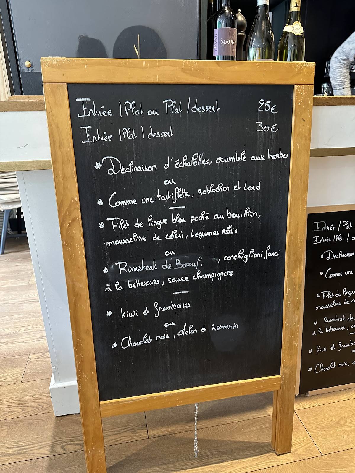 Menu de L'Arsenal