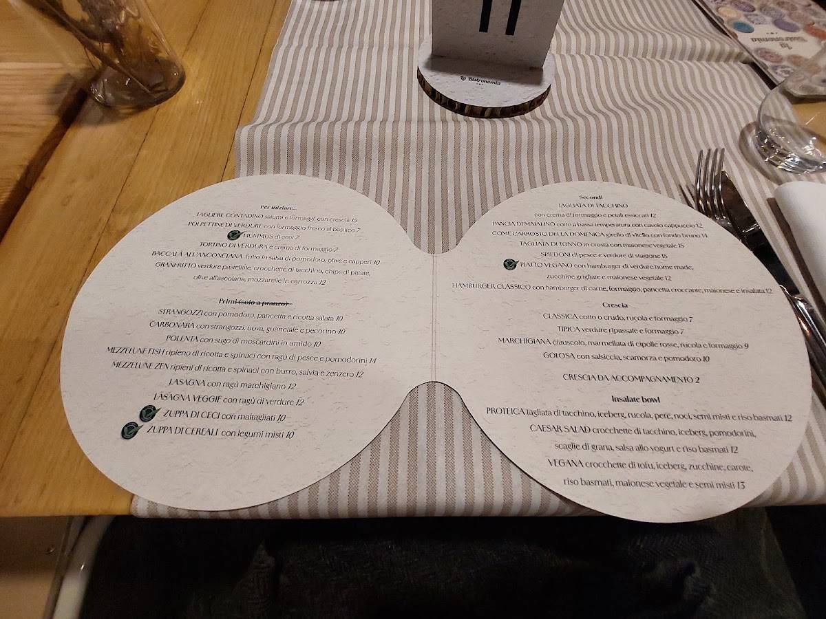 Menu di La Bistronomia 