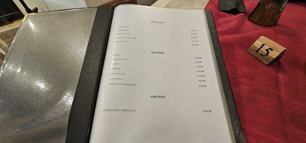 Menu di Locanda dell'Angelo Ristorante Pizzeria Braceria 