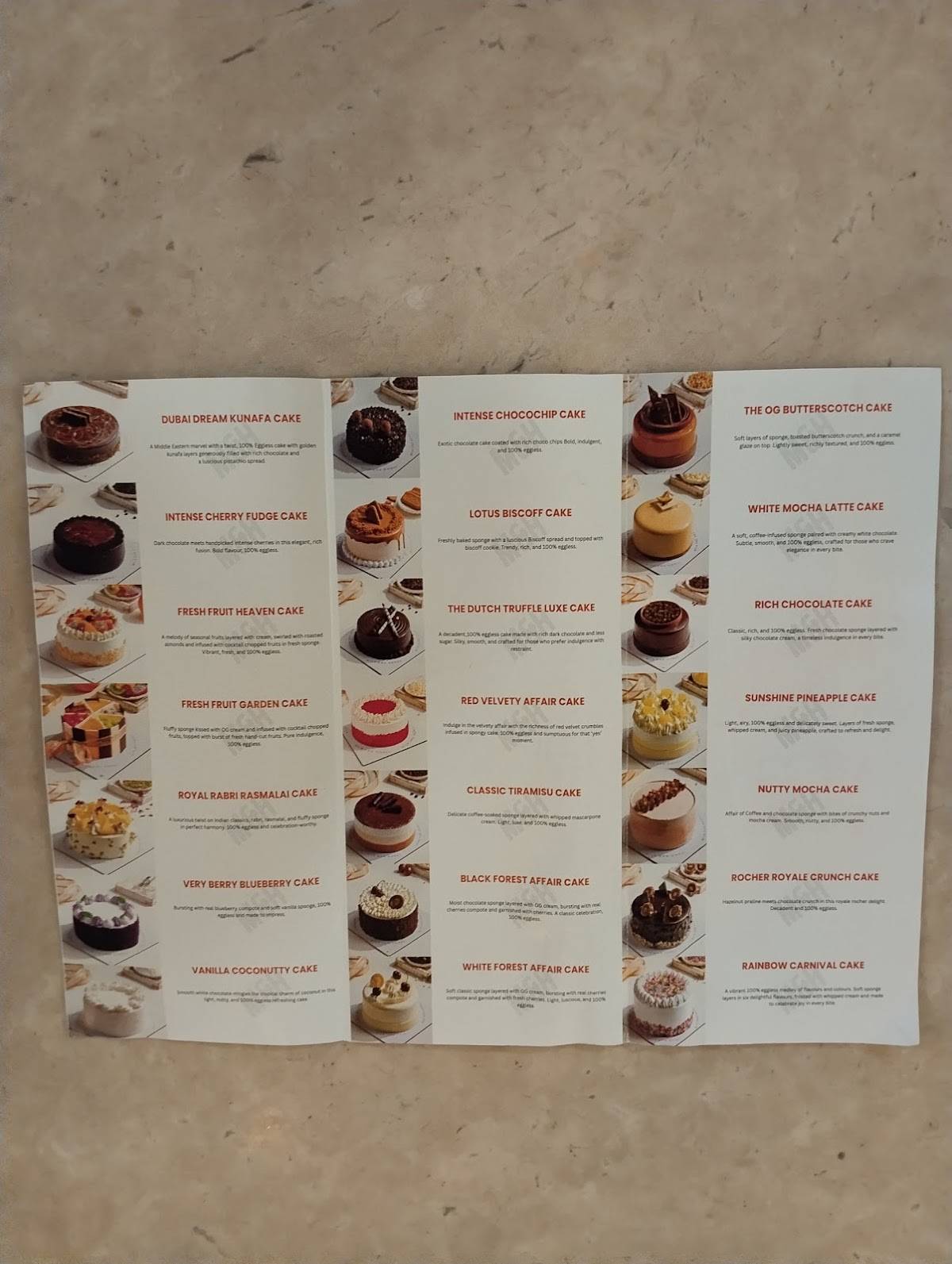 M&H Bakery - A bakery by Madhurima menu
