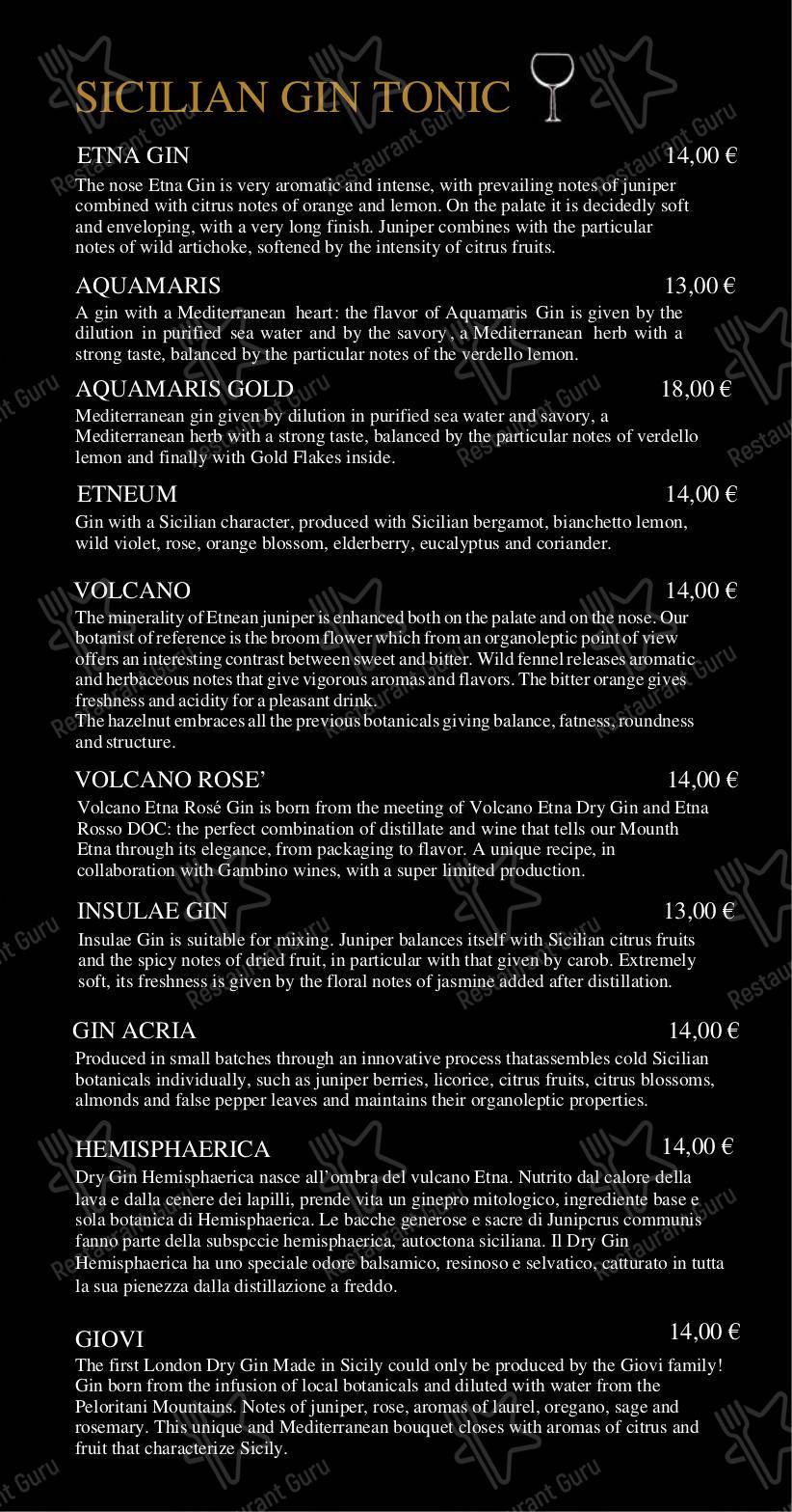 菜单 per MOON in Catania