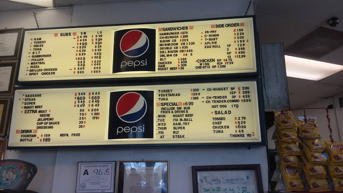 Menu at Mama Noi's Famous Hot Subs restaurant, Rockingham