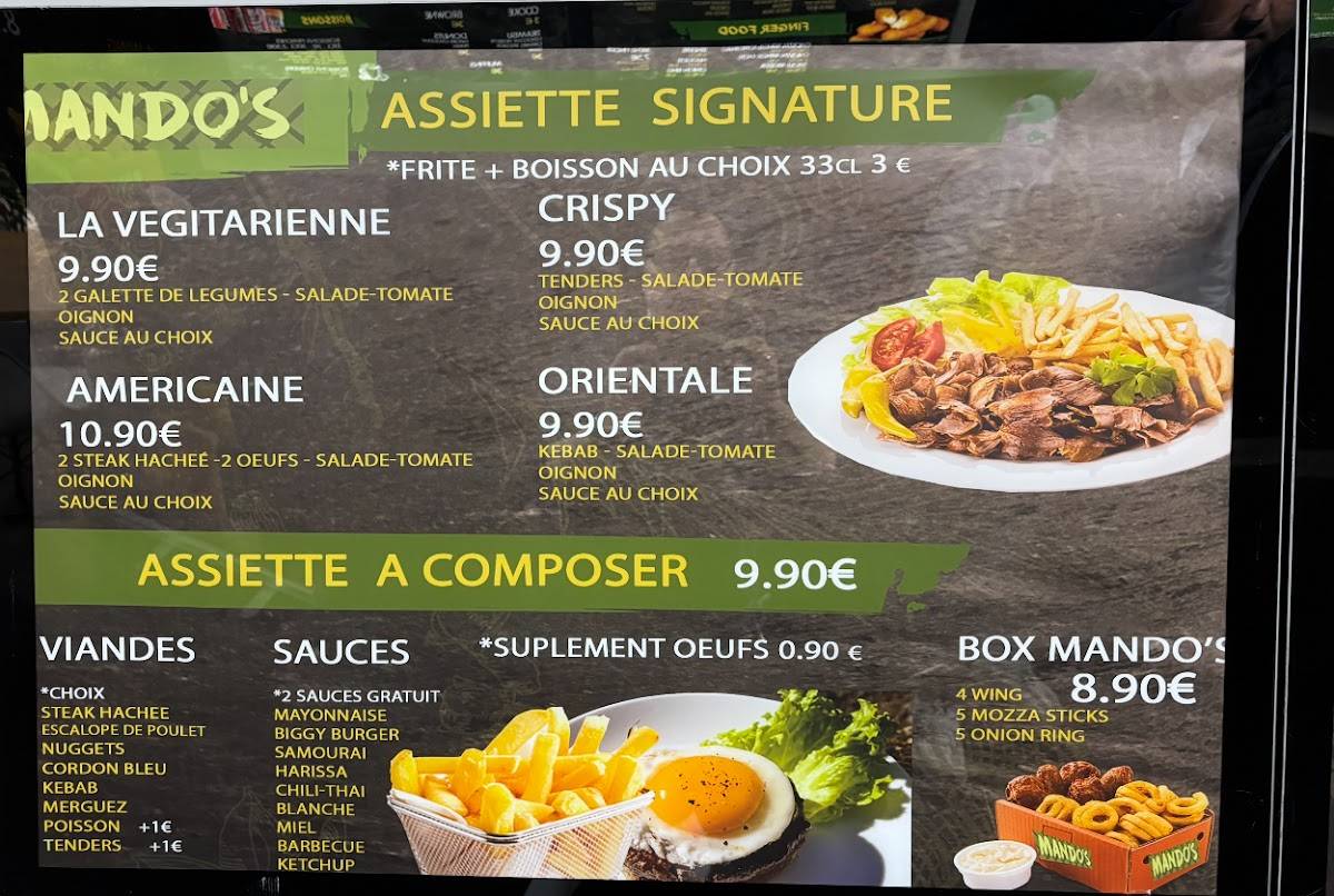 Menu de Mando's