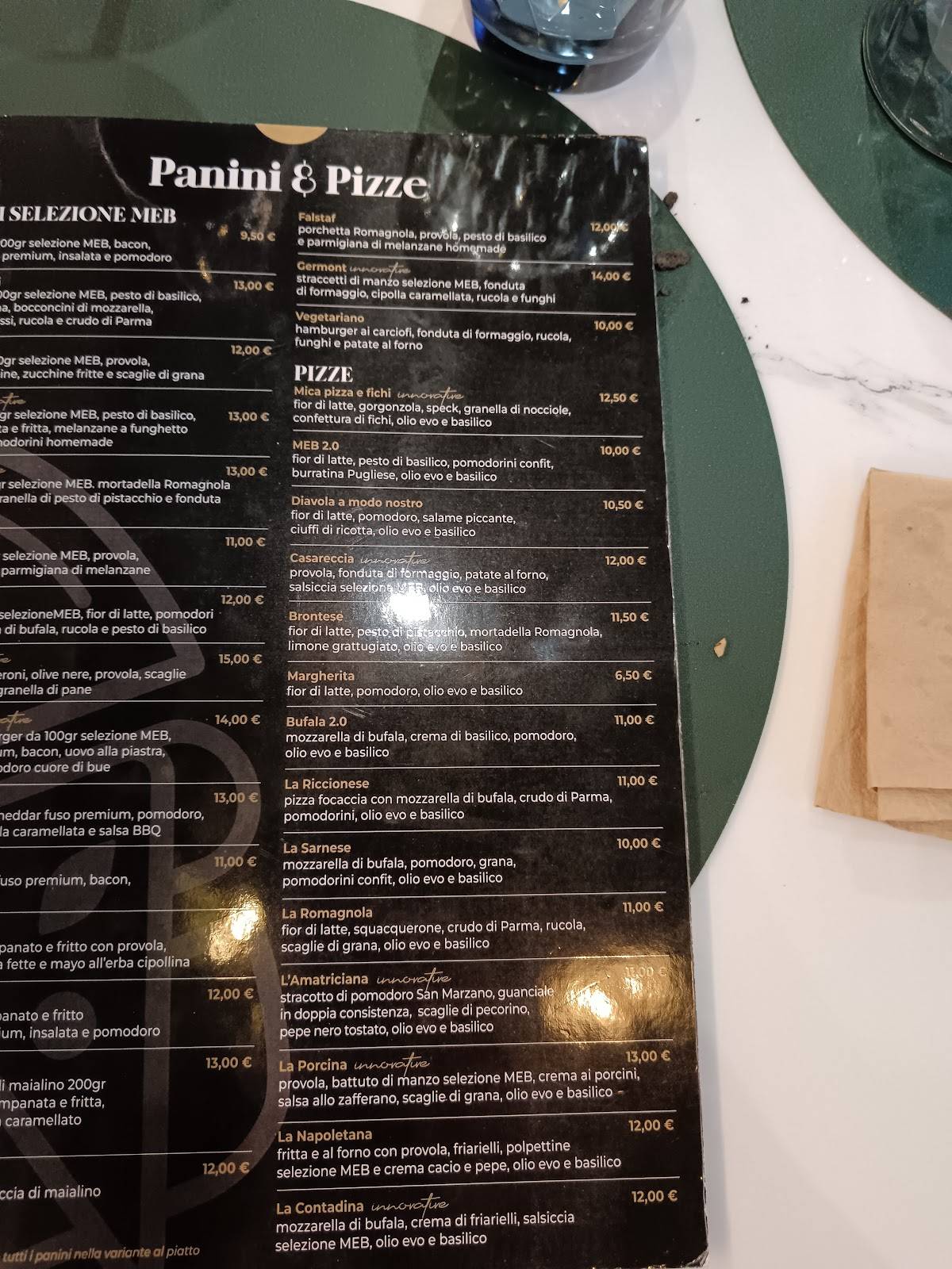 Menu di Meburger Innovative 