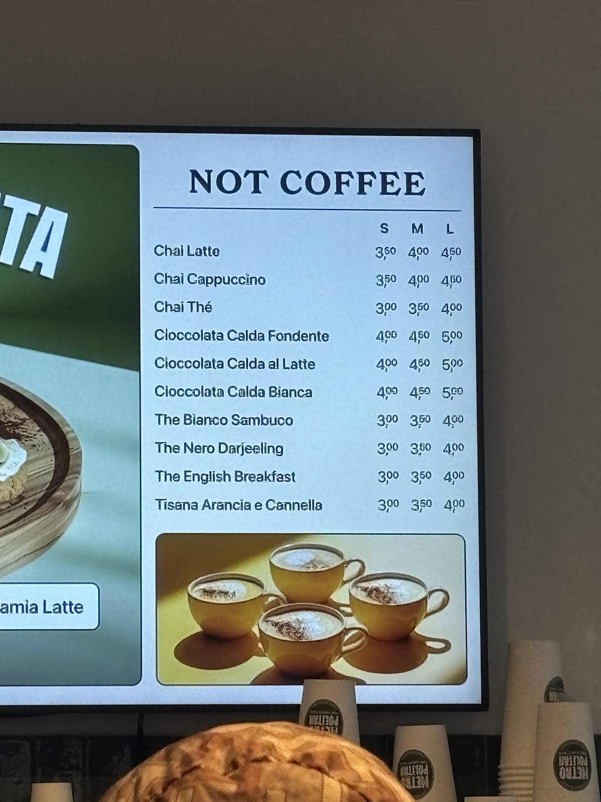 Menu di Metropolitan Coffee 