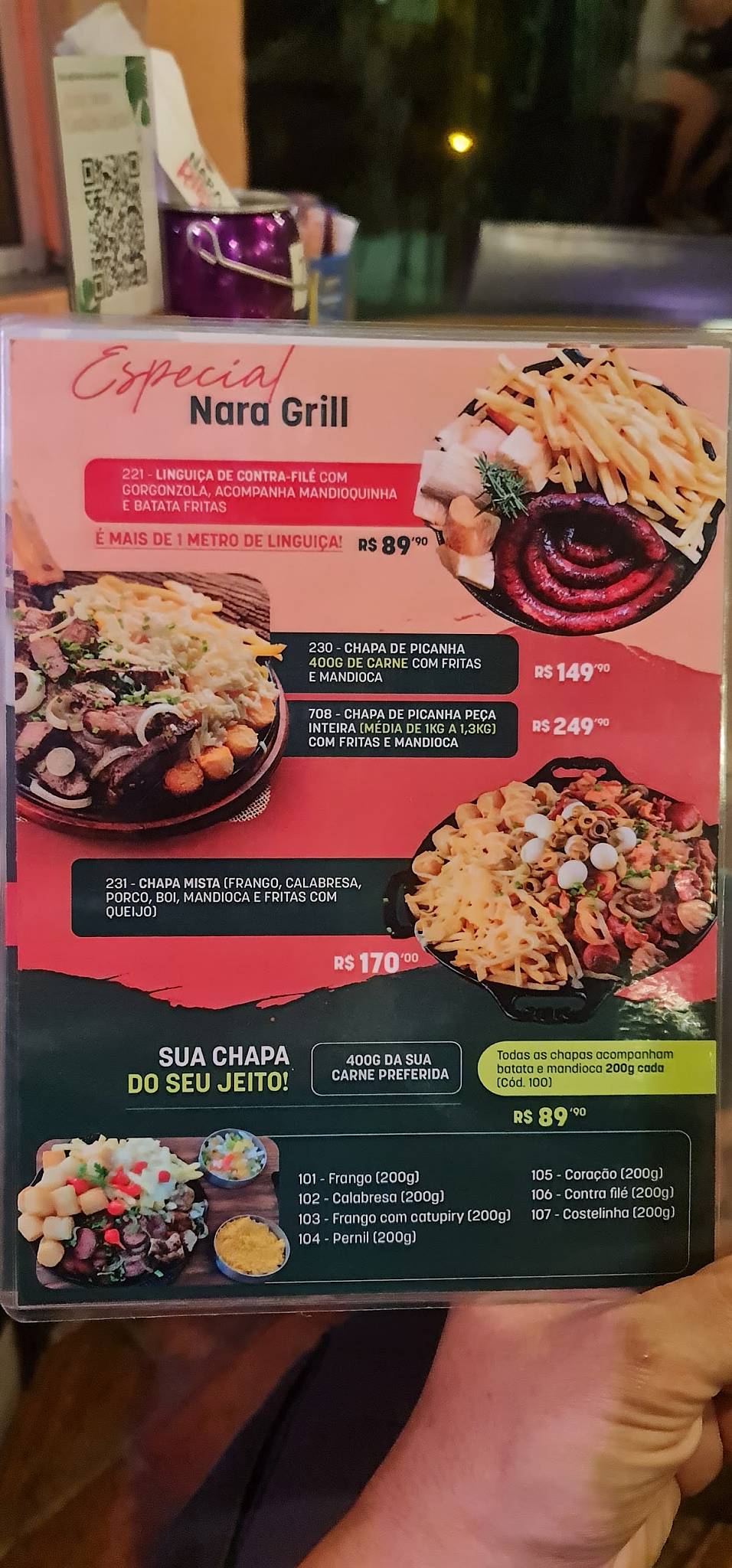 Nara Ribs Restôbar cardápio