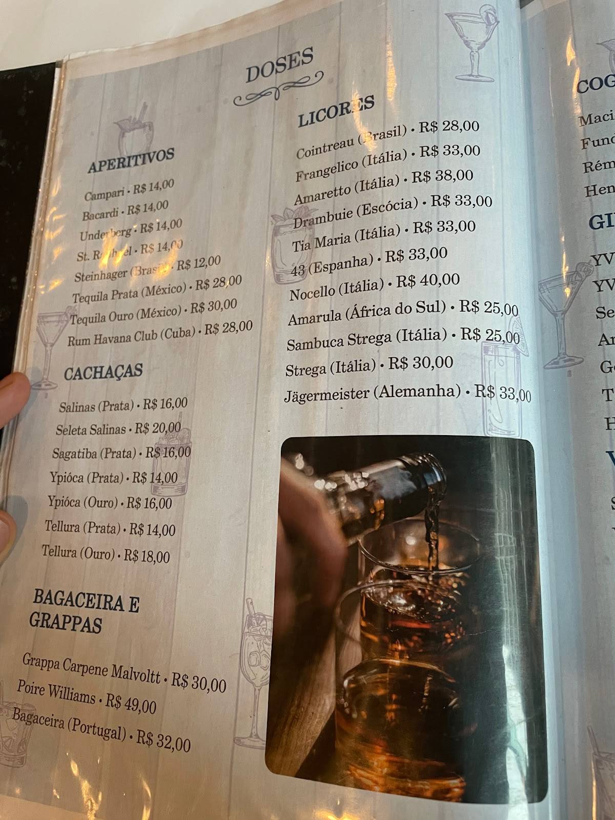 O Peixe Vivo cardápio