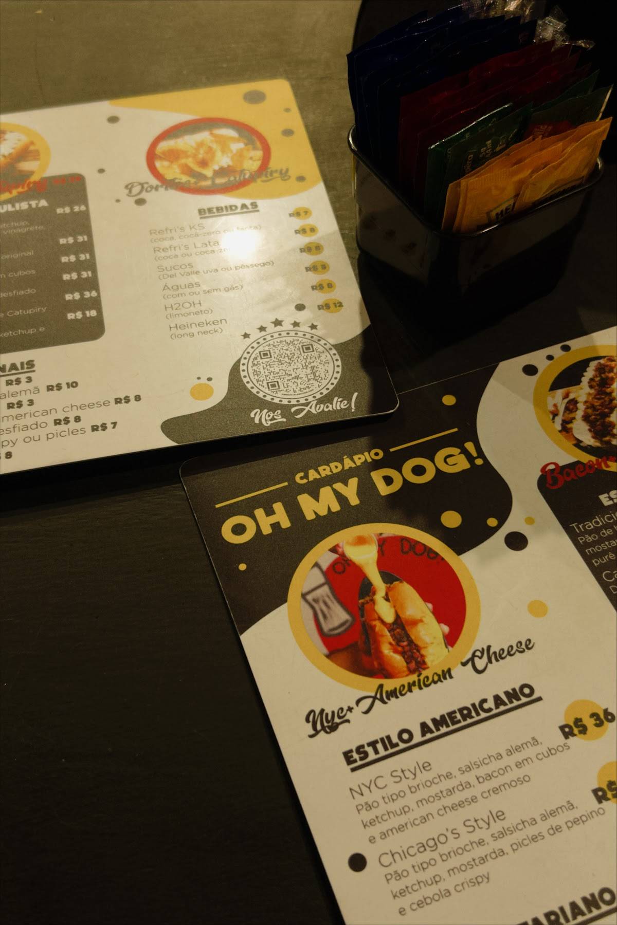 OH MY DOG! cardápio