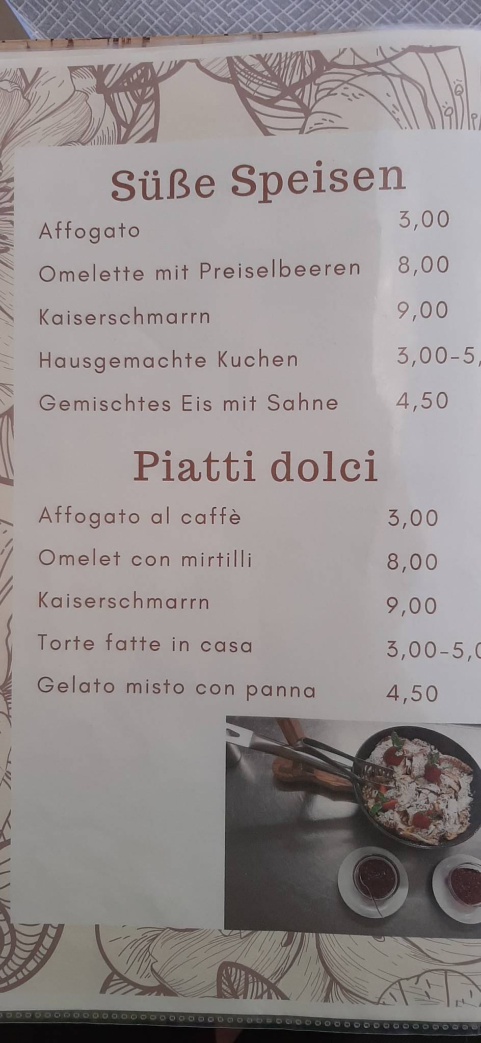 Menu di Oberölgart 