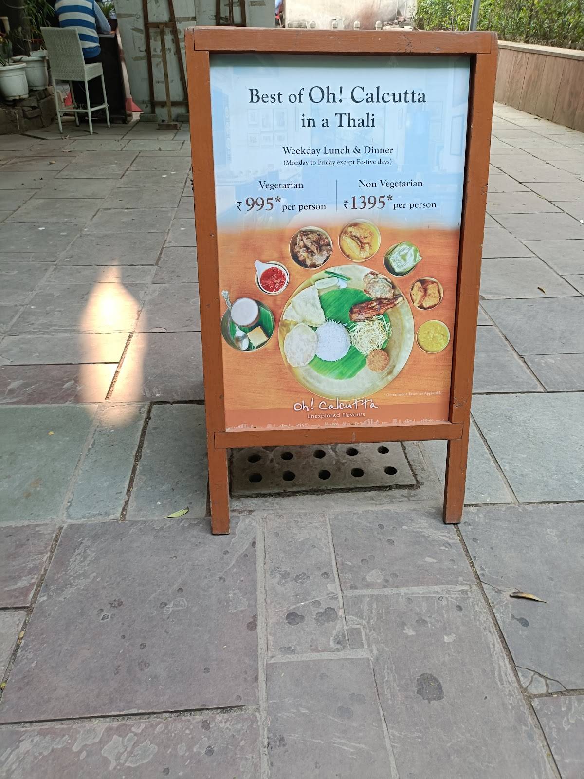 Oh! Calcutta New Delhi menu