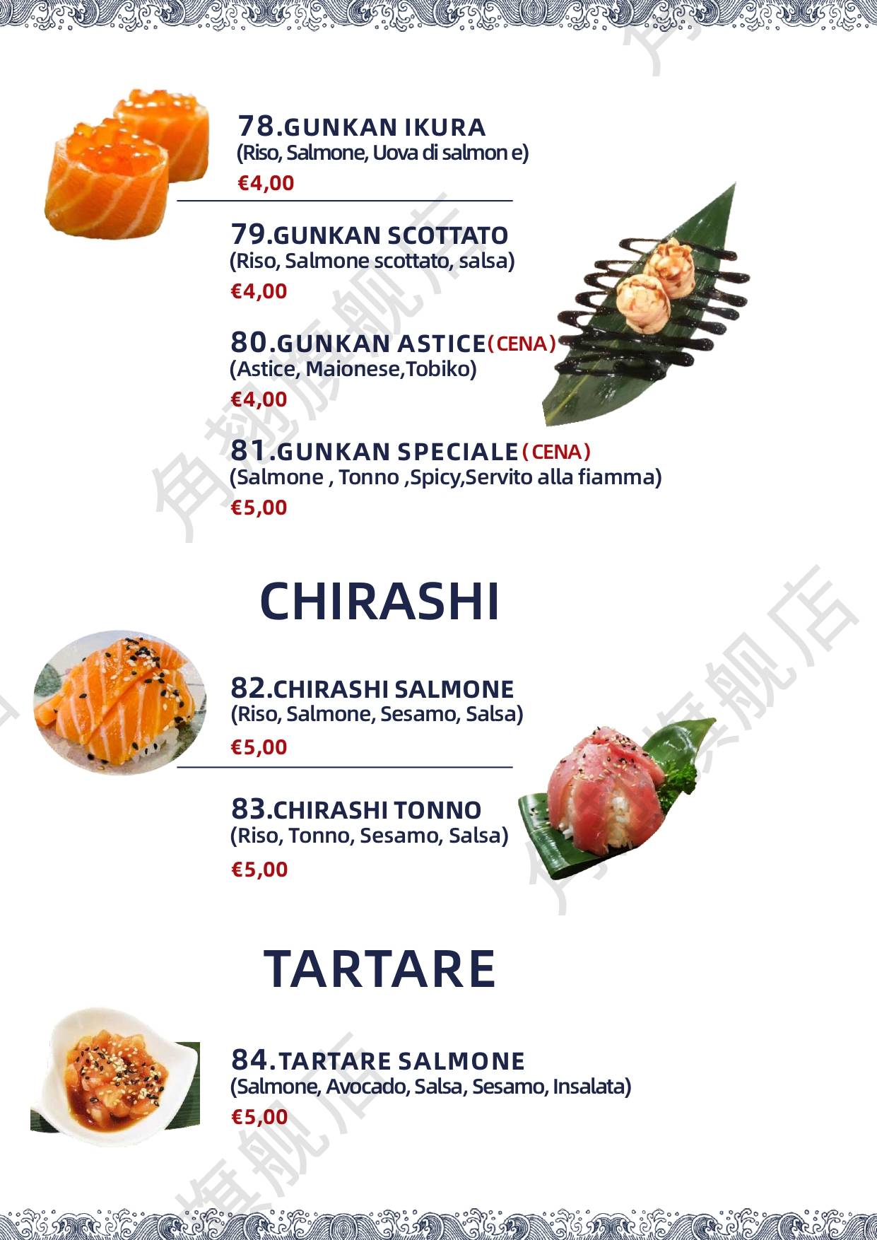 Menu di Ristorante Oh Sushi 