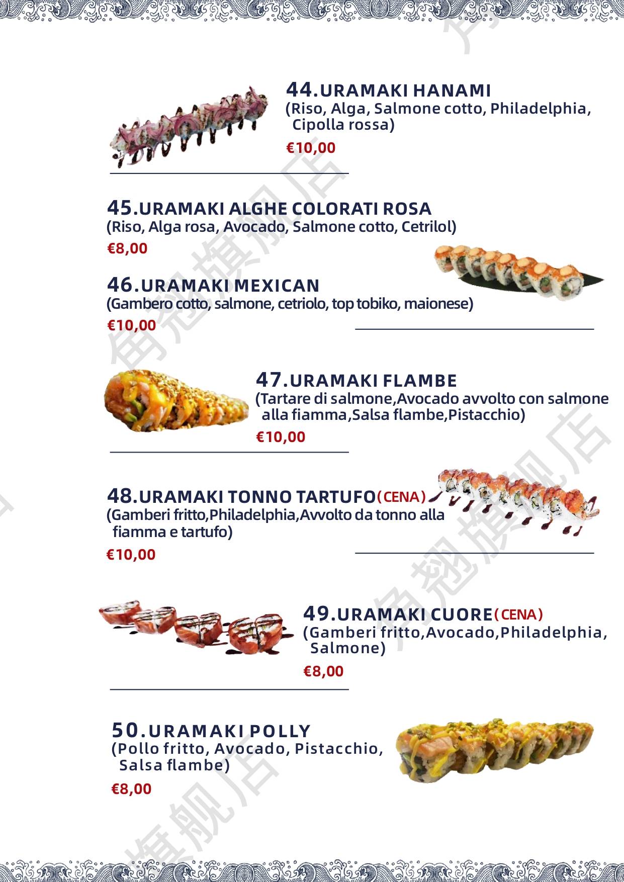 Menu di Ristorante Oh Sushi 