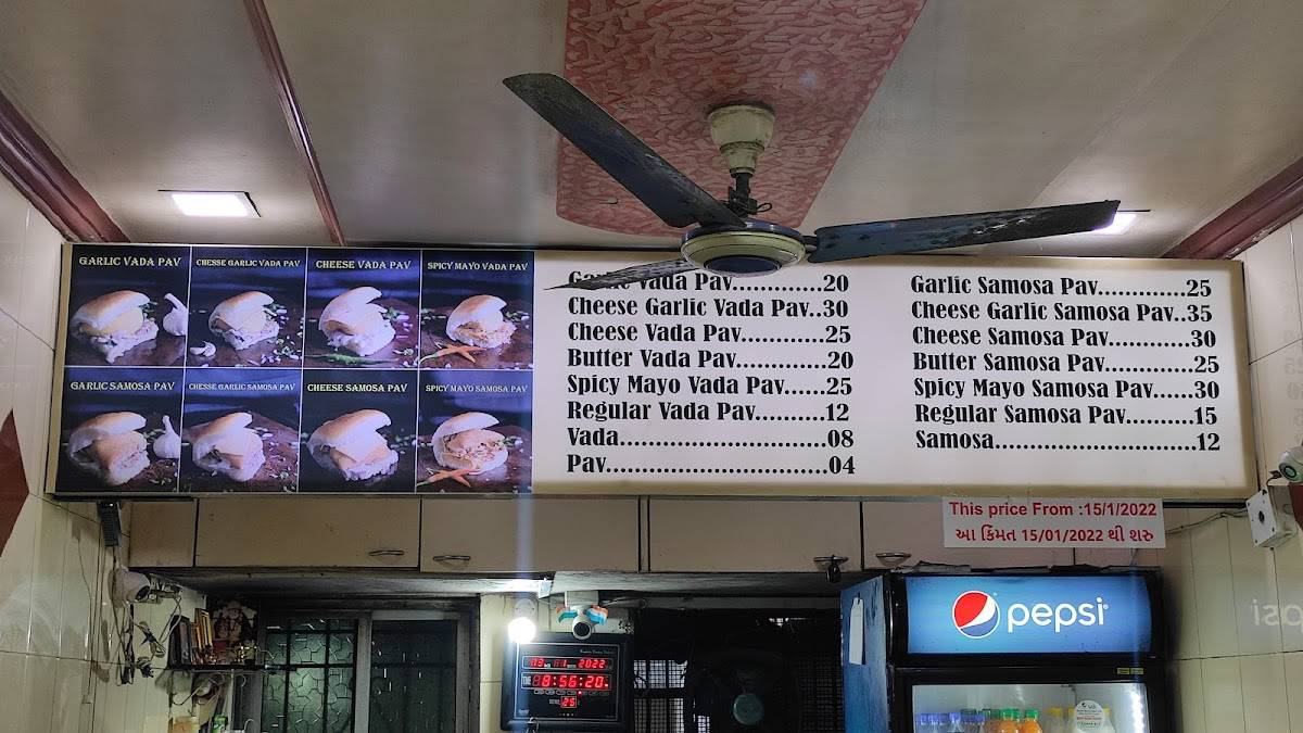 Om Sai Vada Pav menu