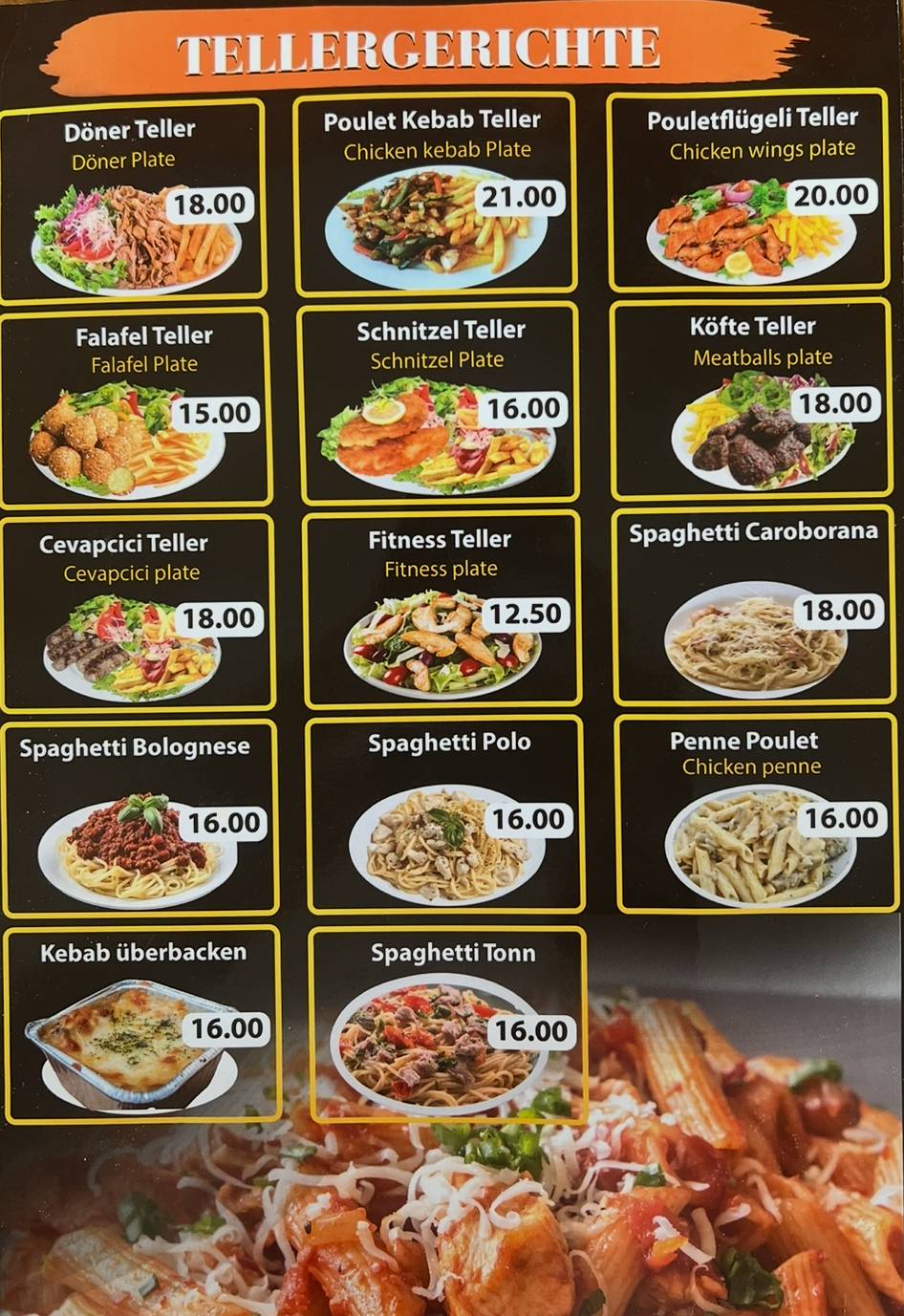 Menu di Oscar 