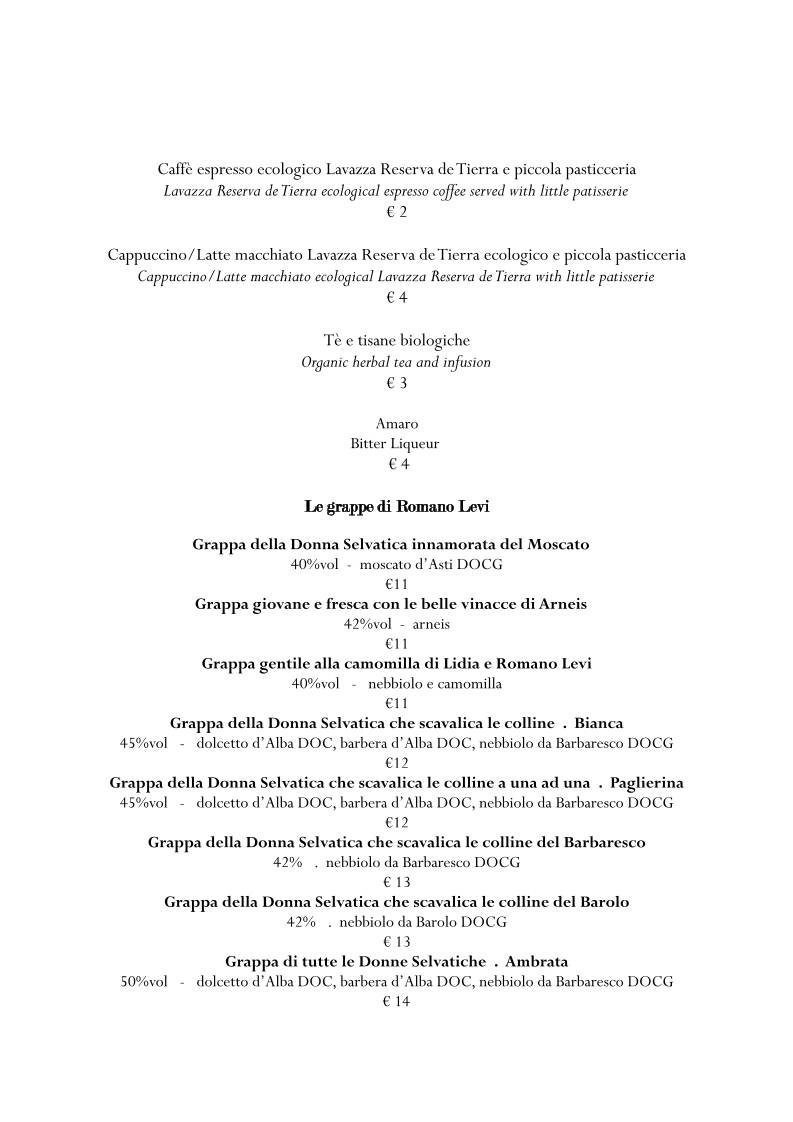 Menu di Osteria Borgo Vecchio 