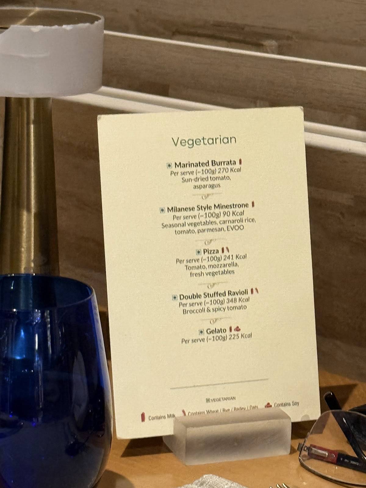 Ottimo Cucina Italiana menu