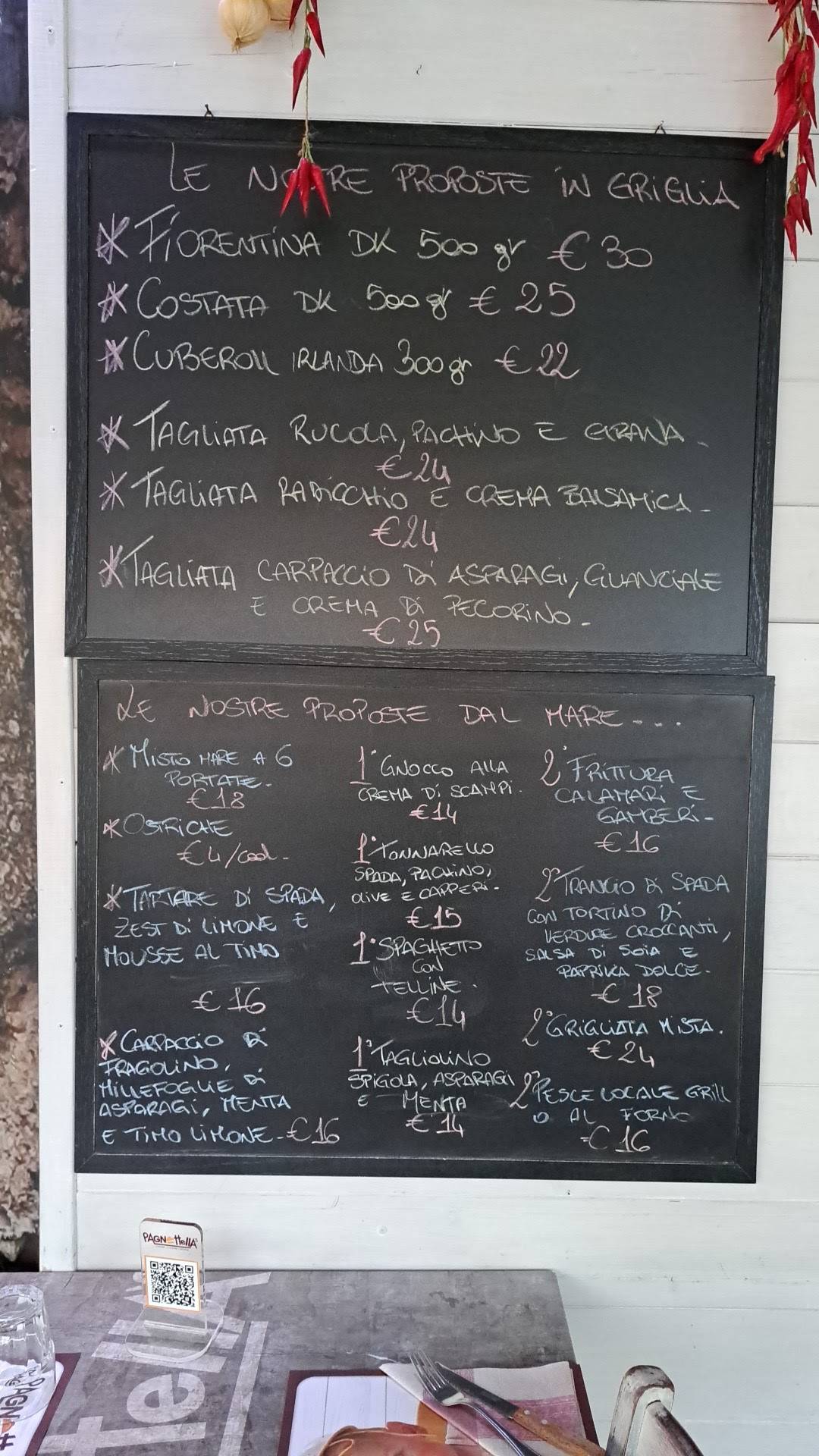 Menu di Pagnottella's 