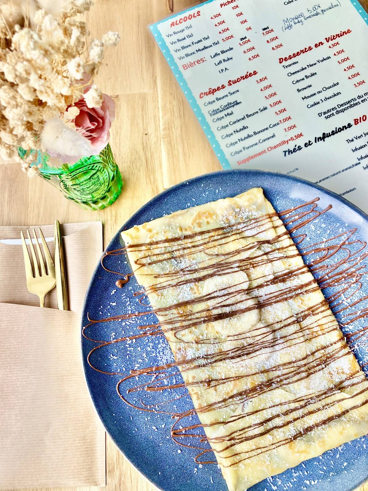Menu de Pastel Café