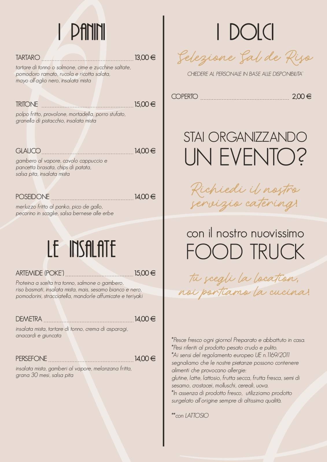 Menu di Pesce Fritto e Baccalà 