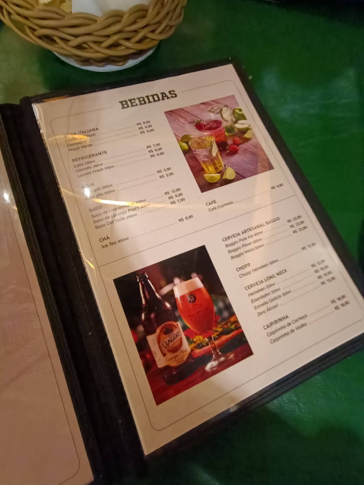 Baggio Pizzeria & Focacceria - Maringá cardápio