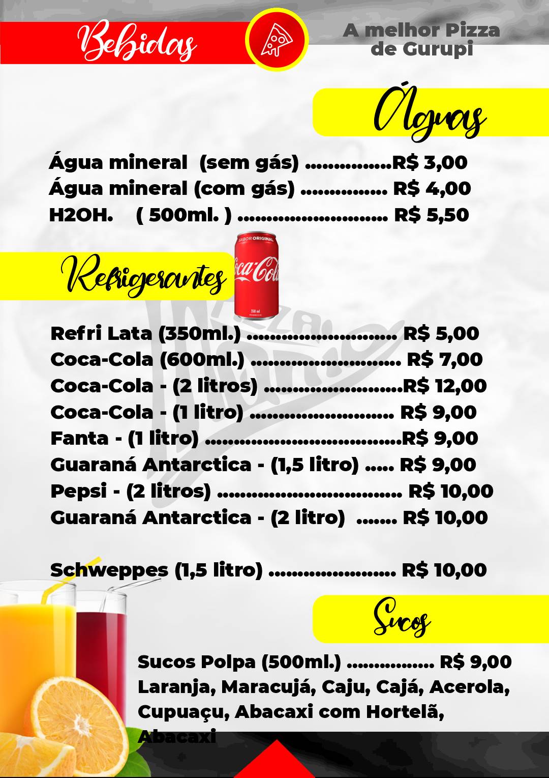 Pizzaria Mania cardápio