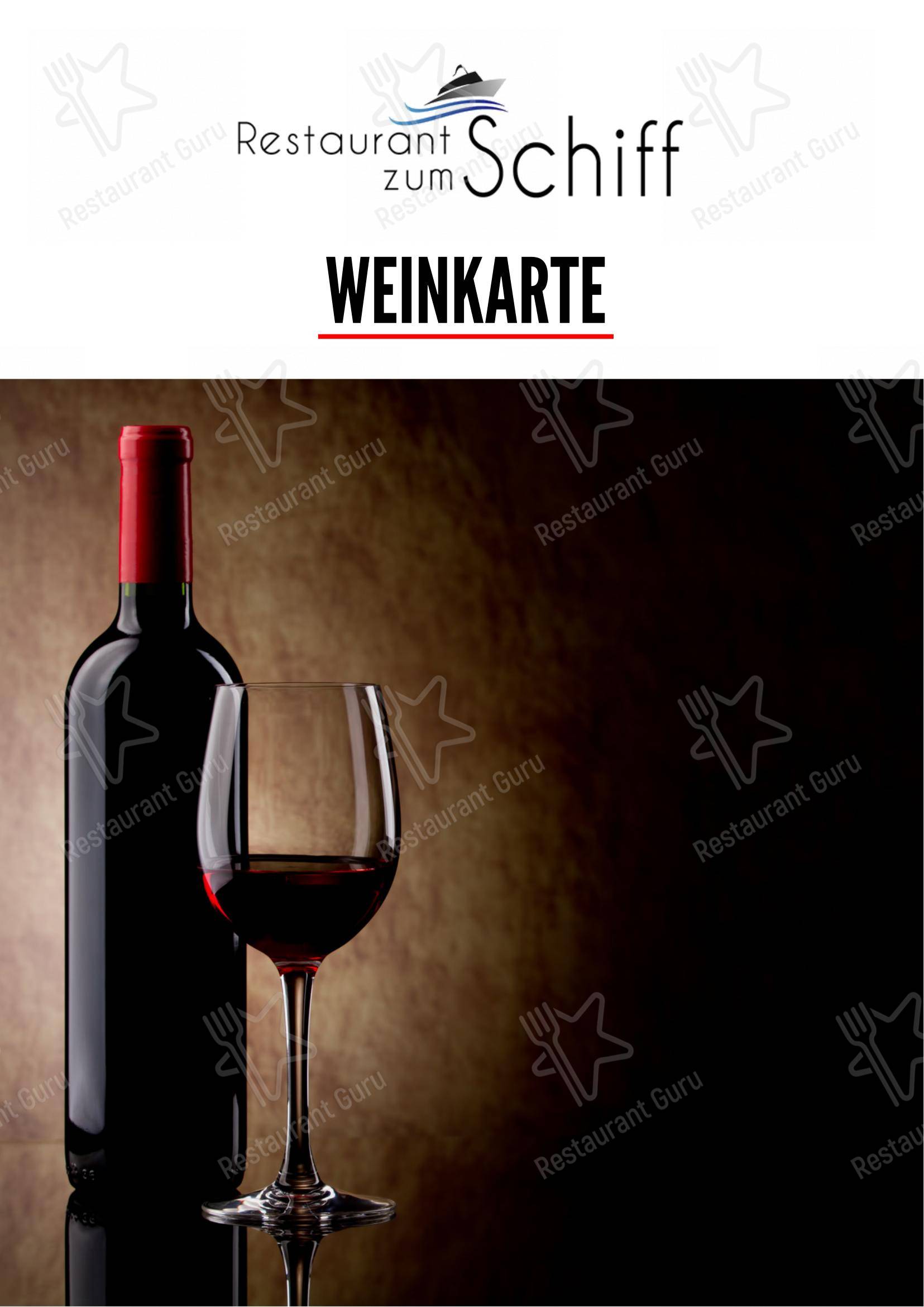 菜单 per Restaurant Pizzeria zum Schiff in Berlingen