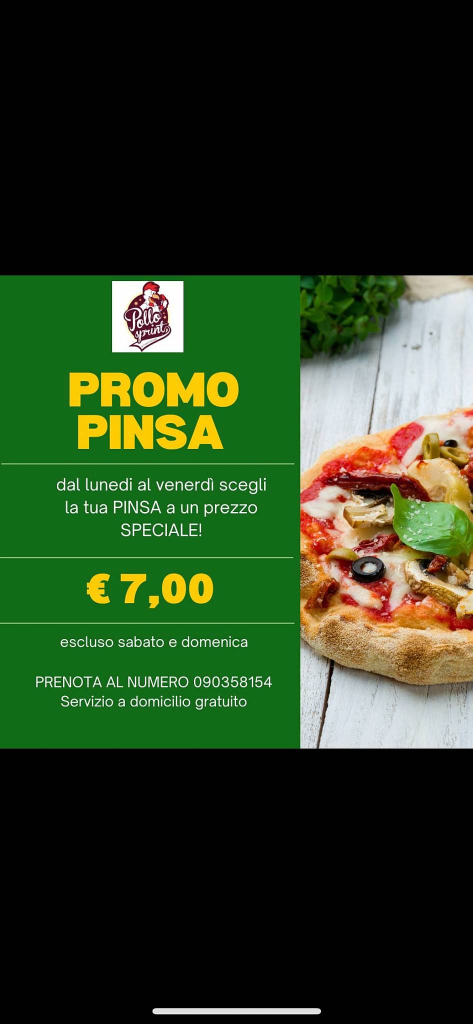 Menu di Pollo Sprint 