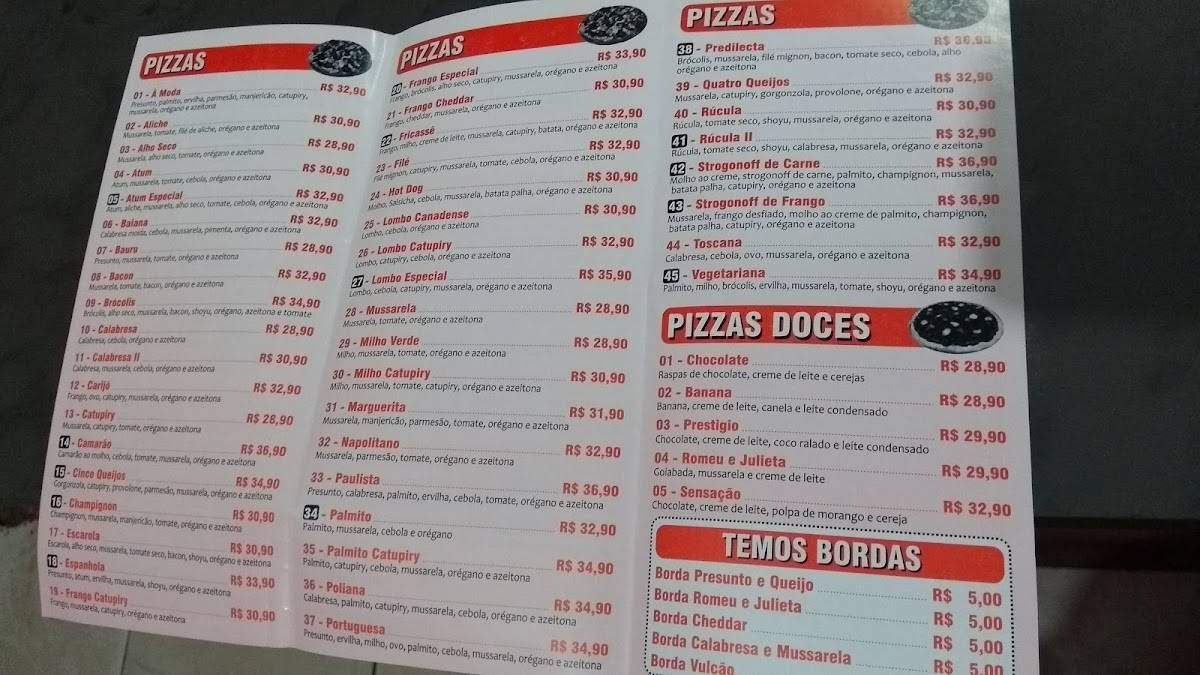 Predilecta Pizzaria cardápio